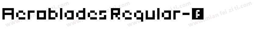 Aeroblades Regular字体转换